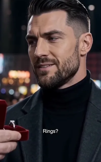 Frame ep01-f02 from episode 1 — Harrington is handed the ring box (ep1; subtitles as aired — Mr Harrington, it is time to exchange the rings. For what?)