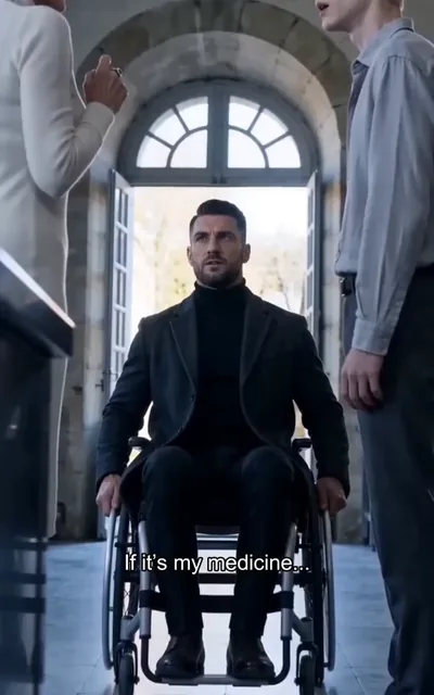 Frame ep03-f03 from episode 3 — Harrington draws the line over his mate (ep3; subtitles as aired — If it's my medicine, it's not your place to teach my dog a lesson.)