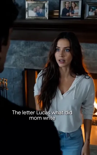 Frame ep05-f02 from episode 5 — Lucas reads the letter (ep5; subtitles as aired — If you find her, keep her away from Shadowfoot. Someone there wants to use her bloodline.)