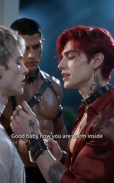 Frame ep03-f02 from episode 3 — Lucian with the boy (ep3; subtitles as aired — Good baby, now you are warm inside.)