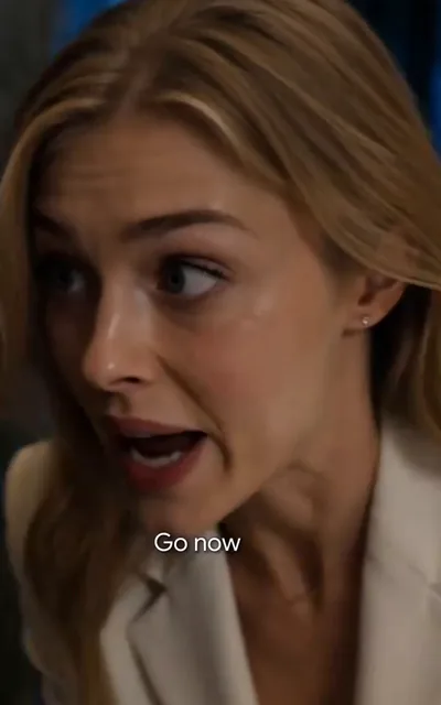 Frame ep03-f00 from episode 3 — A voice warns her to leave (ep3; subtitles as aired — Go now.)