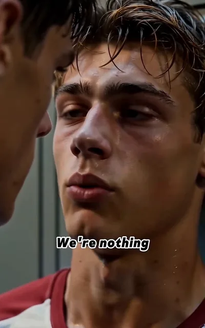 Frame ep02-f00 from episode 2 — Zac repeats the wall he built (ep2; subtitles as aired — We're nothing. Remember that?)