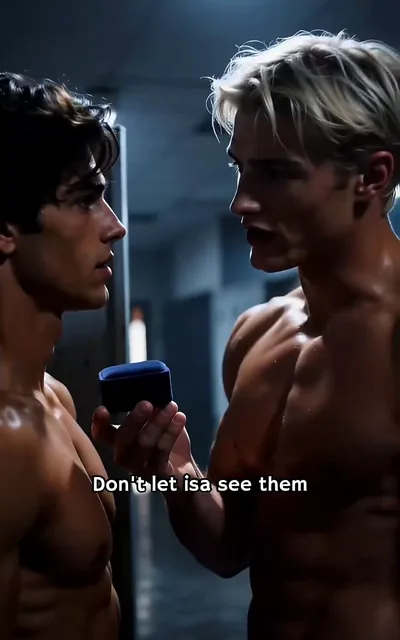 Frame ep02-f03 from episode 2 — Dominic hides the gift from Isabella (ep2; subtitles as aired — Don't let ISA see them. Can't be bothered with the explanation.)