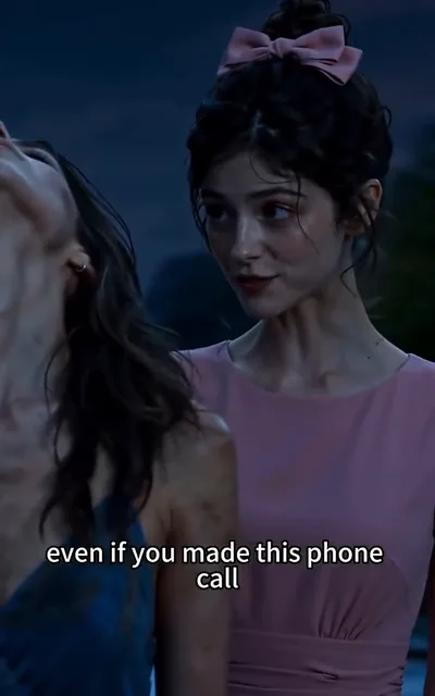 Frame ep01-f00 from episode 1 — Chloe's last phone call to her father (ep1; subtitles as aired — Dad, this is the very last phone call I will ever make to you.)