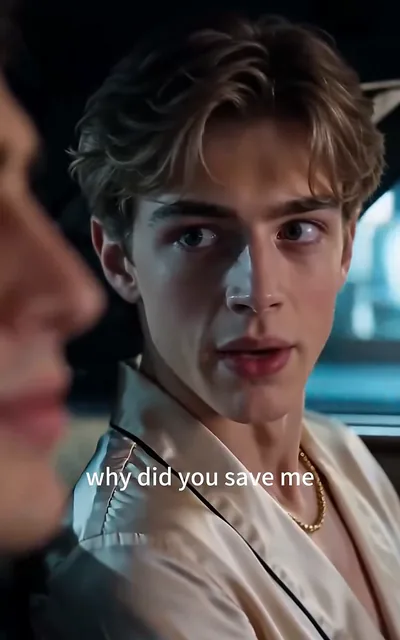 Frame ep03-f02 from episode 3 — The outsider asks why he was saved (ep3; subtitles as aired — Why did you save me? I literally drugged you.)