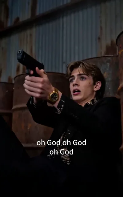 Frame ep05-f01 from episode 5 — The outsider after his first kill (ep5; subtitles as aired — I killed him. I actually killed someone.)