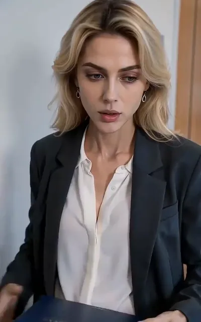 Frame ep02-f01 from episode 2 — Elena holds the post-nup binder in the hospital room (ep2; subtitles as aired — I'm an attorney. This gives up your interest in the house, the company and most marital assets.)