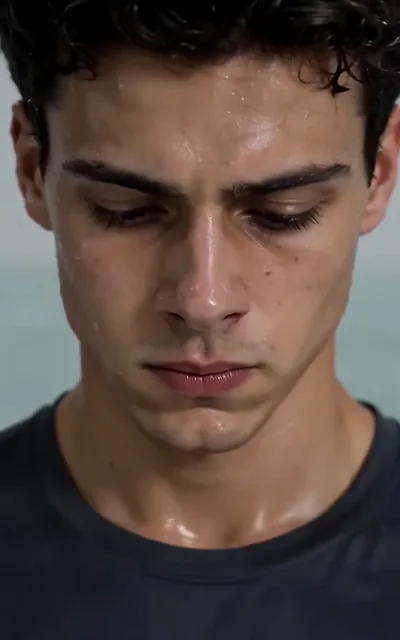 Frame ep05-f00 from episode 5 — Jax alone after the drill, jaw tight (ep5; subtitles as aired — You touch that ring when you're nervous. There was no ring back then, but now there is.)