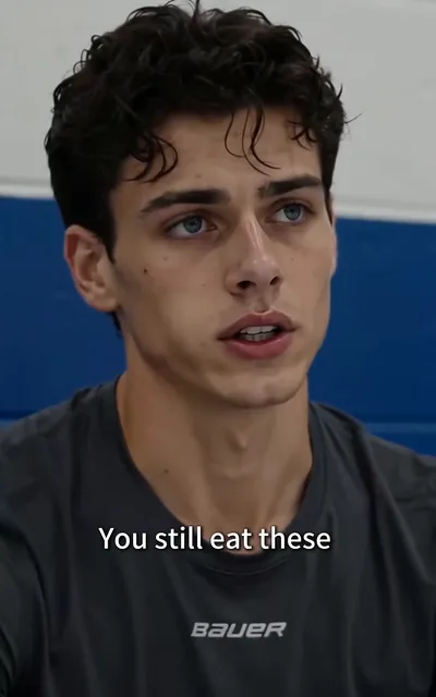 Frame ep05-f03 from episode 5 — Ethan meets Jax's eyes across the room (ep5; subtitles as aired — I'm here just like I said I'd be.)