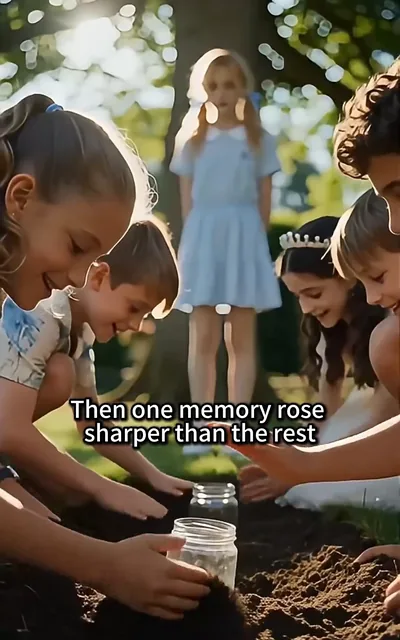Frame ep03-f02 from episode 3 — The childhood time capsule memory (ep3; subtitles as aired — Clara, do you want to do one, too?)
