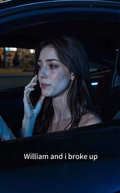 Frame ep03-f00 from episode 3 — Vivian on the phone after the break-up (ep3; subtitles as aired — William and I broke up.)