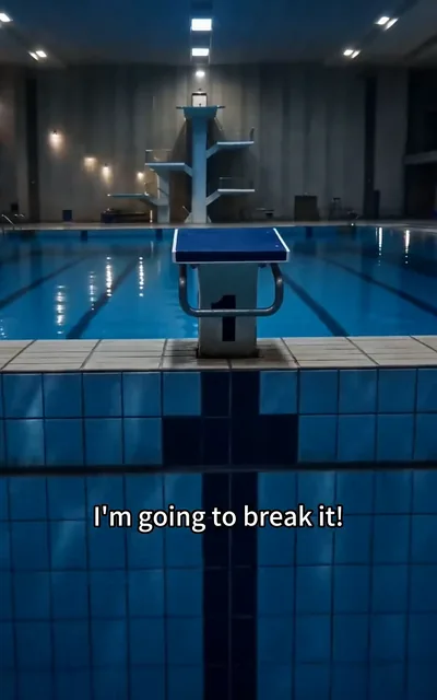 Frame ep05-f01 from episode 5 — Caleb about to break his own record (ep5; subtitles as aired — I'm going to break it. I broke it. I actually broke it.)
