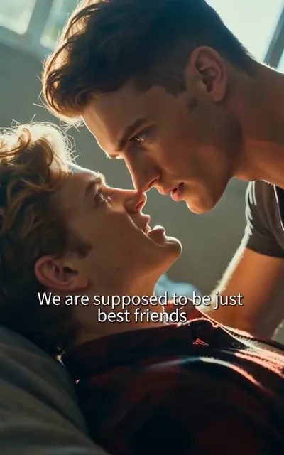 Frame ep02-f02 from episode 2 — Caleb pins Ethan to the bed frame (ep2; subtitles as aired — We are supposed to be just best friends. I want a lot more than just that.)