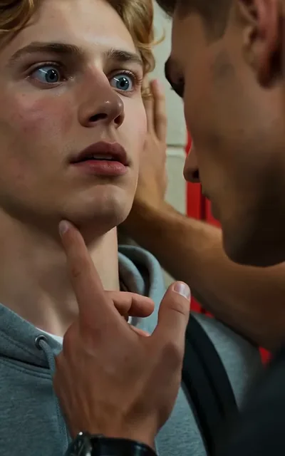 Frame ep04-f03 from episode 4 — Tyler almost catches them (ep4; subtitles as aired — What are you guys doing hiding back here in the dark?)
