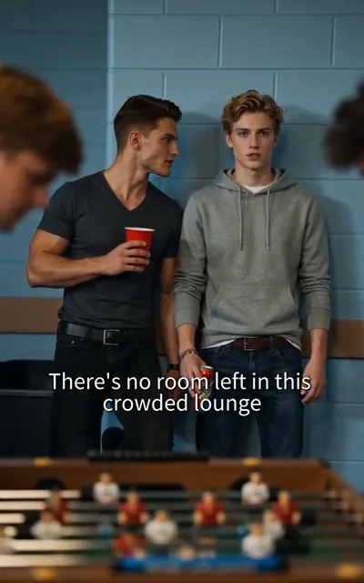 Frame ep05-f00 from episode 5 — The crowded lounge standoff (ep5; subtitles as aired — There's no room left in this crowded lounge. Your leg is pressing right against my thigh.)
