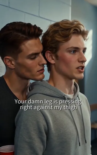 Frame ep05-f01 from episode 5 — Caleb presses his advantage (ep5; subtitles as aired — Does my touch really bother you that much? Your heavy breathing says something else entirely.)