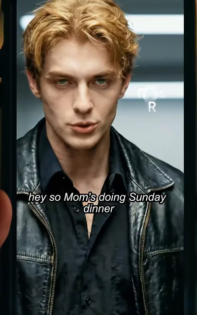 Frame ep02-f00 from episode 2 — Garrett calls about Sunday dinner (ep2; subtitles as aired — So I'm bringing someone, a girlfriend. It's new and I actually like this one.)
