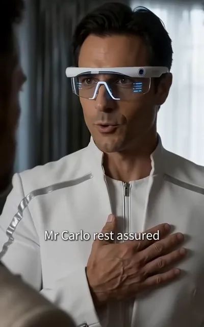 Frame ep03-f00 from episode 3 — Mr Carlo in the white diagnostic coat (ep3; subtitles as aired — Please, you have to save my daughter.)