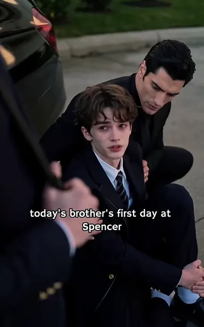 Frame ep05-f02 from episode 5 — Elio twists his ankle at the school gate (ep5; subtitles as aired — Ow, brother, I'm sorry I've delayed you.)