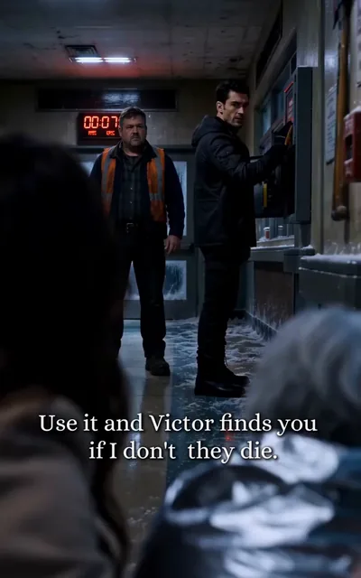 Frame ep04-f02 from episode 4 — The care center doors open (ep4; subtitles as aired — Only the founder can break that lock.)
