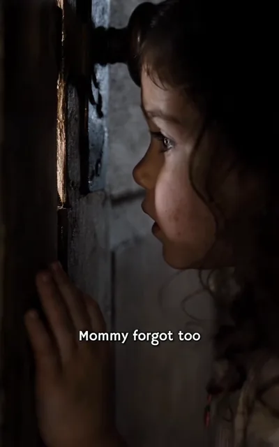 Frame ep01-f03 from episode 1 — Locked behind the attic door (ep1; subtitles as aired — Mommy forgot too.)