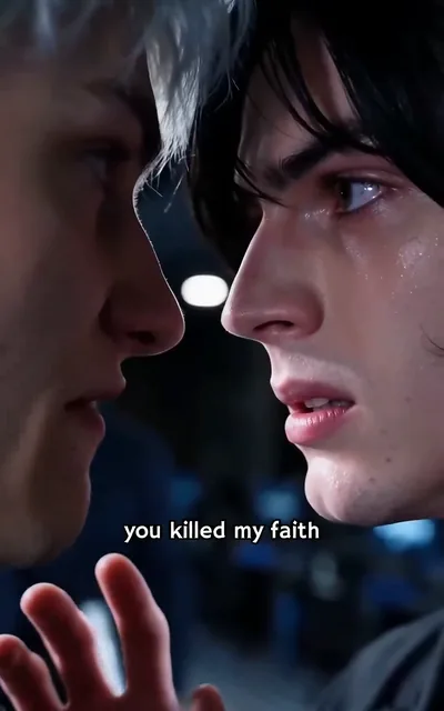 Frame ep02-f03 from episode 2 — Face to face confrontation (ep2; subtitles as aired — You killed my faith. You need to come back to life.)