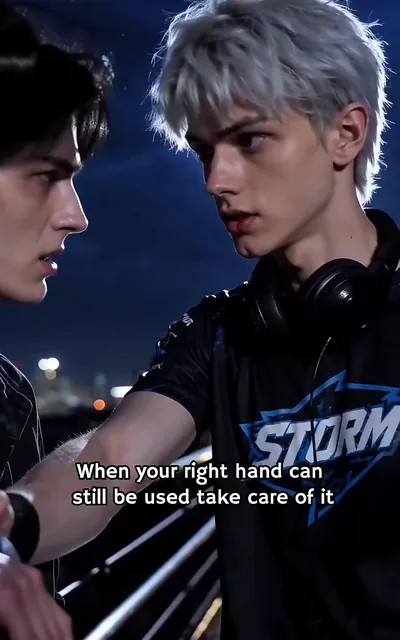Frame ep04-f01 from episode 4 — Noah watching Adrian closely (ep4; subtitles as aired — When you're asleep, you look more alive than when you're awake.)