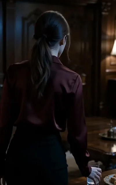 Frame ep02-f00 from episode 2 — Ivy in the hallway after the night (ep2; subtitles as aired — Mister Caleb is in the third room on the second floor.)