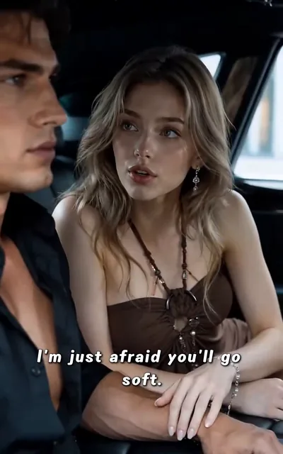 Frame ep02-f02 from episode 2 — Chloe in the car, watching Theodosia sink (ep2; subtitles as aired — The more she refuses, the more it looks like she's playing hard to get.)