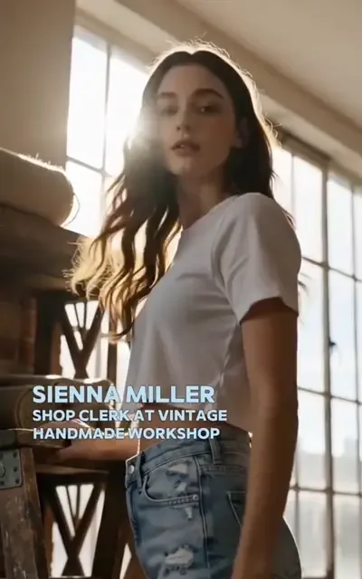 Frame ep01-f00 from episode 1 — The acquisition arrives at her shop (ep1; subtitles as aired — Sir, we are not open yet. — This shop won't need to open ever again.)