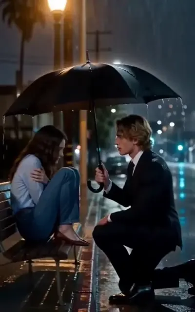 Frame ep03-f01 from episode 3 — Liam offers help (ep3; subtitles as aired — I'm not here to kick you while you're down tonight. I'm here to offer you an umbrella.)