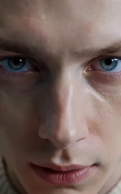 Frame ep01-f01 from episode 1 — The boy's eyes and timer reveal (ep1; subtitles as aired — Doctor, do you have the tools to fix me?)