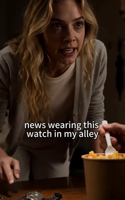 Frame ep03-f01 from episode 3 — The watch and the dead owner (ep3; subtitles as aired — The owner was on the news last night. Dead. I have to call the police.)