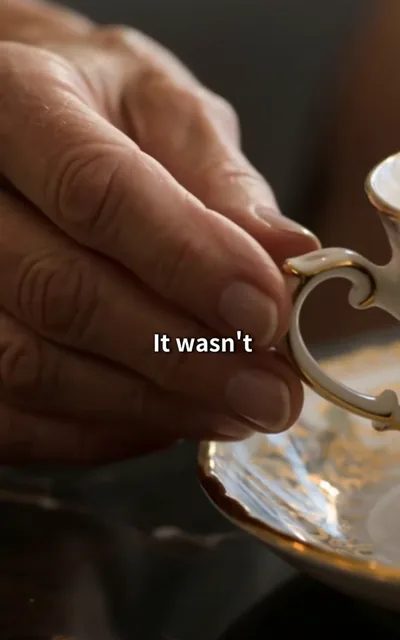 Frame ep03-f01 from episode 3 — Alexander holding his phone at the desk (ep3; subtitles as aired — He discovered Nora was moving assets three weeks later, he was dead. Officially, it was a heart attack.)