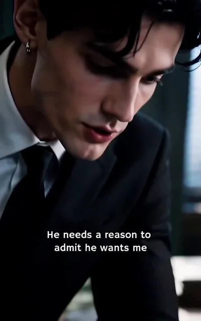 Frame ep03-f00 from episode 3 — Adrian close-up, explaining the trap (ep3; subtitles as aired — He needs a reason to admit he wants me.)
