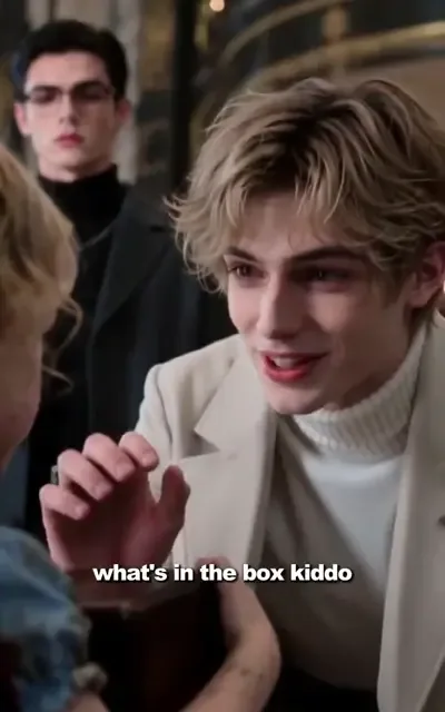 Frame ep04-f02 from episode 4 — Grandma issues the new law (ep4; subtitles as aired — From tonight on, nobody touches this child without my permission.)