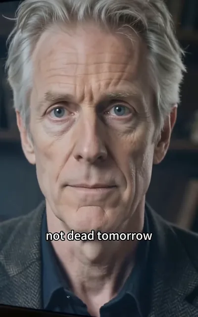 Frame ep05-f01 from episode 5 — The old researcher at the screen (ep5; subtitles as aired — There was one marker I hadn't seen before in any case file.)