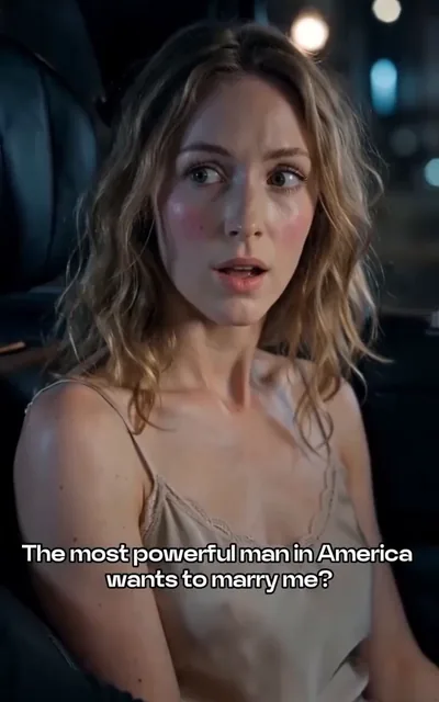 Frame ep03-f02 from episode 3 — Sydney stunned by the proposal (ep3; subtitles as aired — The most powerful man in America wants to marry me?)