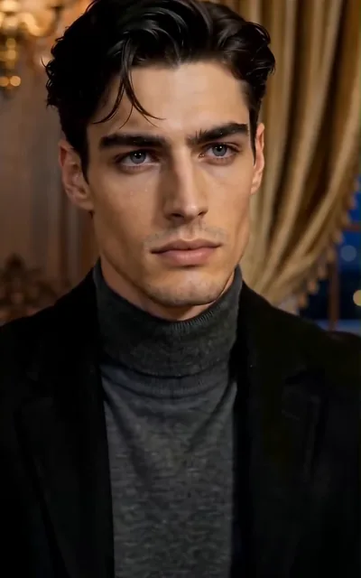 Frame ep02-f02 from episode 2 — Liam, cold and watchful (ep2; subtitles as aired — Is this what they call love at first sight?)