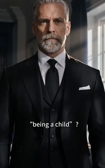 Frame ep04-f02 from episode 4 — An older man in a suit (ep4; subtitles as aired — Is there a section called being a child?)