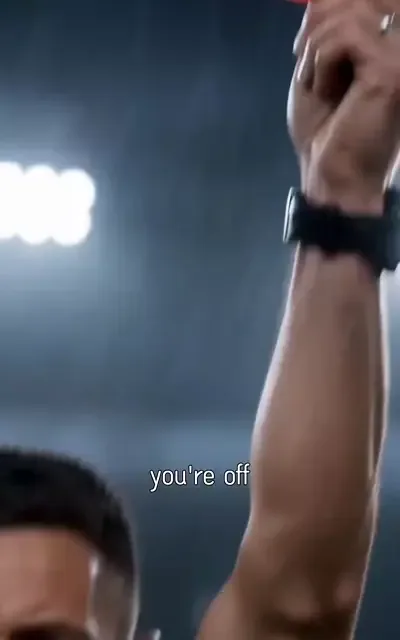 Frame ep01-f00 from episode 1 — The pitch brawl starts (ep1; subtitles as aired — You did that on purpose)