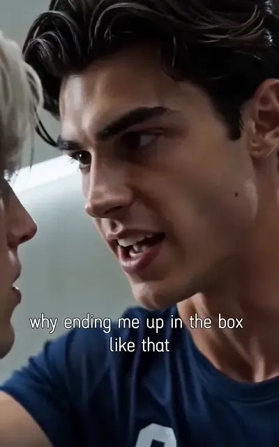 Frame ep01-f04 from episode 1 — Liam in the dark tunnel (ep1; subtitles as aired — God, I missed you. When do we get to stop hiding?)