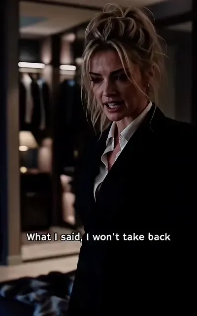 Frame ep03-f00 from episode 3 — Vivian refuses to take it back (ep3; subtitles as aired — What I said I won't take back.)