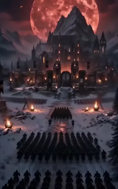 Frame ep01-f00 from episode 1 — The throne room under siege (ep1; subtitles as aired — Hold the line for the king)