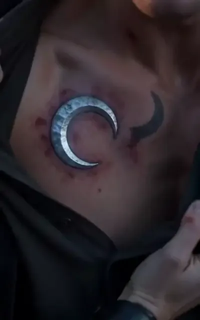 Frame ep04-f01 from episode 4 — The mark on his chest (ep4; subtitles as aired — That means you are Orion's son)
