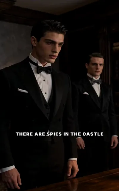 Frame ep04-f10 from episode 4 — intrigue (ep4; subtitles as aired — THERE ARE SPIES IN THE CASTLE)