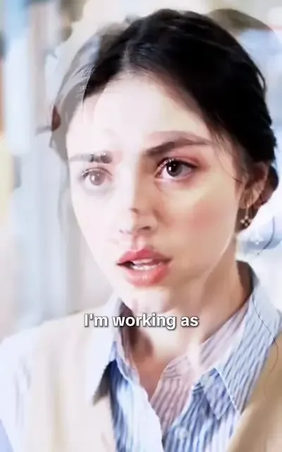 Frame ep04-f01 from episode 4 — Bella confesses her job to Liam (ep4; subtitles as aired — I'm working as Ethan Sterling's nanny. Another ten months, then nothing to do with him.)