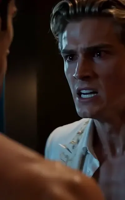 Frame ep07-f02 from episode 7 — Voss to Wesley at the door (ep7; subtitles as aired — You ended us yourself, Wesley. You don't get to ask anymore)