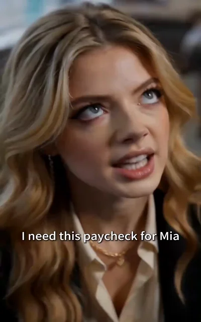 Frame ep03-f03 from episode 3 — why she took the job under him (ep3; subtitles as aired — TOP quote — I need this paycheck for Mia)