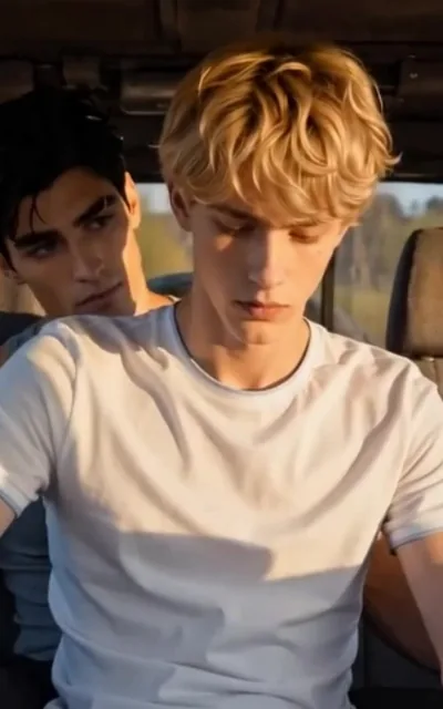 Frame ep01-f03 from episode 1 — Ethan in the backseat (ep1; subtitles as aired — How could he ever think Ryder and I could get along)
